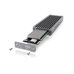 IcyBox externí USB-C box pro M.2 NVMe SSD, USB 3.1 Gen 2, šedý