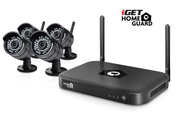 iGET HGNVK88304 - CCTV bezdrátový WiFi set FullHD 1080p, 8CH NVR + 4x IP kamera 1080p, i RJ45
