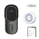 iGET HOME Doorbell DS1 Anthracite + CHS1 White - WiFi bateriový videozvonek, set s reproduktorem, CZ