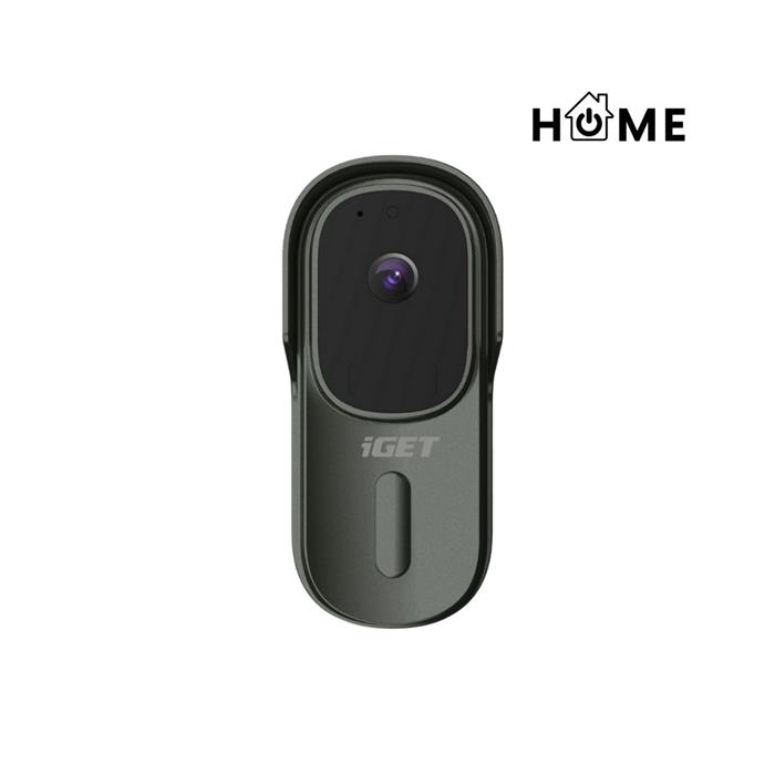 iGET HOME Doorbell DS1 Anthracite - WiFi bateriový videozvonek, FullHD, obousměrný zvuk, CZ aplikace