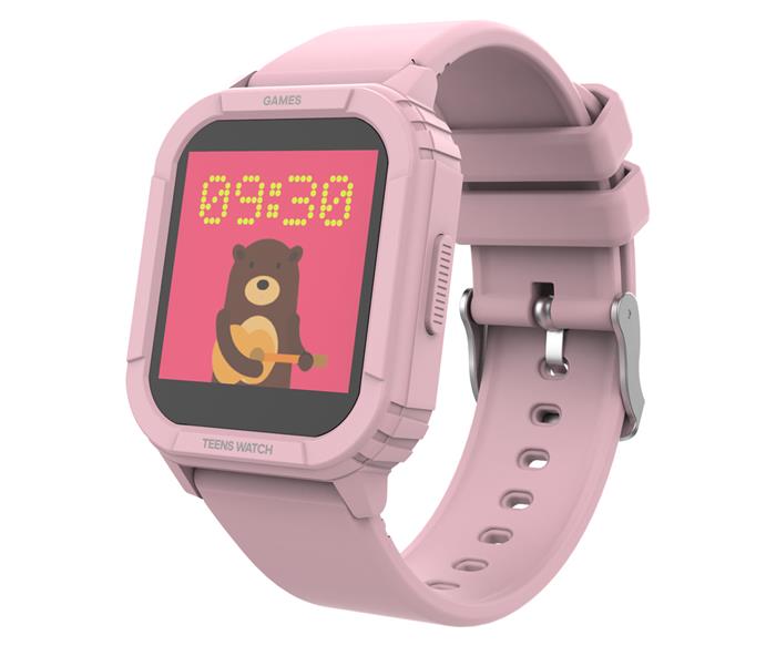iGET KID F10 Pink - chytré dětské hodinky, IP68, 1,4" displ., 8 her, teplota, srdeční tep