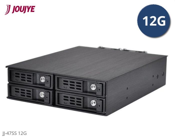 Jou Jye Backplane pro 4x 2.5"HDD do 5.25", miniSAS HD [SFF-8643], black