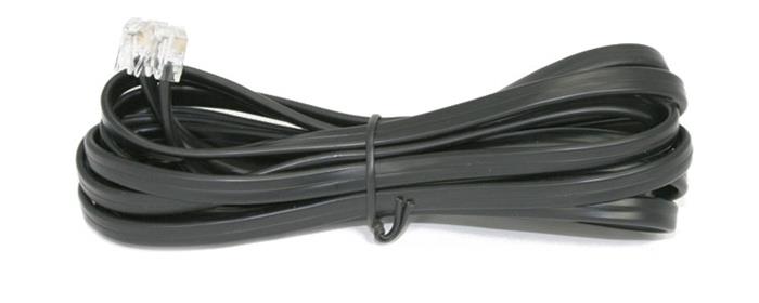 Kabel černý RJ12/RJ12 délka 1,5m