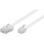 Kabel telefonní RJ45 - RJ11, bílý, 10m