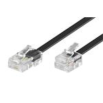 Kabel telefonní RJ45 - RJ11, černý, 15m