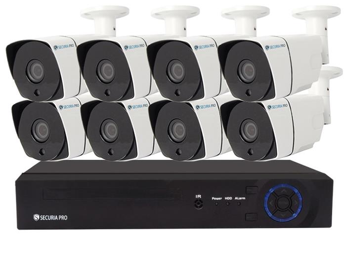 Kamerový set Securia Pro NVR8CHV5-W IP, 5Mpx, 8 kamery, PoE NVR, bílá