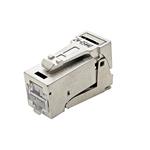 Keystone konektor RJ45 kat. 6a, stíněný, 180°, AWG 22-24, montáž bez nástrojů