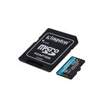 Kingston Canvas Go! Plus 512GB microSDXC karta, UHS-I V30 A2, 170R/100W + adaptér