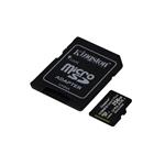 Kingston Canvas Select Plus 256GB microSDXC karta, UHS-I U3, A1, 100R/85W + adaptér