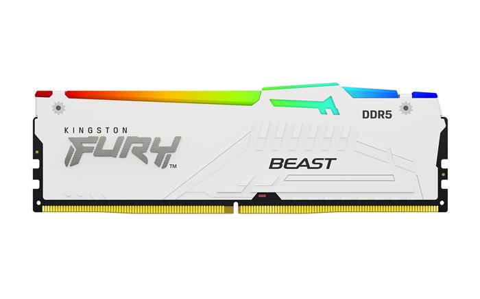 Kingston FURY Beast 32GB DDR5 6400MHz CL32 RGB DIMM White