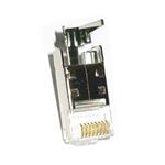 Konektor RJ45 stíněný STP CAT6 s lisovacím klipem