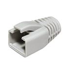 Krytka konektoru. RJ45 na kulatý kabel 8mm, s ochranou západky, 10ks, šedý