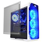 LC POWER Gaming 988W Blue Typhoon, mid tower skříň, 2x USB 3.0, průhled