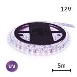 LED pásek 12V 5050 60LED/m IP20 max. 14.4W/m ultrafialový (1ks=cívka 5m)