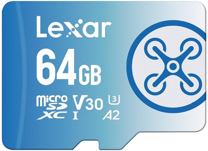 Lexar FLY 64GB microSDXC paměťová karta, UHS-I U3 A2, 160R/60W