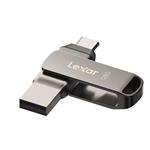 Lexar JumpDrive D400 128GB flash disk, USB + USB-C