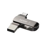 Lexar JumpDrive D400 64GB flash disk, USB + USB-C