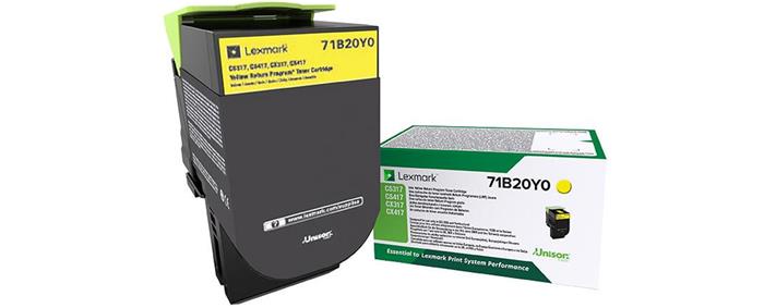 Lexmark 71B20Y0, yellow, 2300str., CS417dn/CS317dn/ CX517dn/CX417de/CS517de/CX317dn