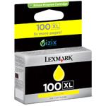 Lexmark No 100 XL žlutá ink. náplň, 14N1071E