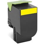 Lexmark originální toner 80C2HYE, yellow, 3000 stran