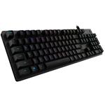 Logitech herní klávesnice G512 LIGHTSYNC RGB/ mechanická/ GX Red/ USB/ US layout/ Carbon