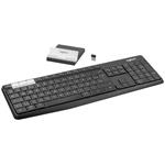 Logitech klávesnice K375s + stojan na mobil/tablet, CZ, černá