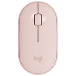 Logitech Pebble M350 bezdrátová myš, 1000dpi, USB + Bluetooth, růžová