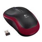 Logitech Wireless Mouse M185, bezdrátová myš, červená