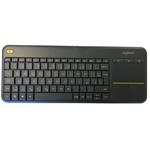 Logitech Wireless Touch Keyboard K400 Plus, CZ, černá, unifying přijímač
