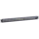 Masterlan patch panel 19", 24xRJ45, 1U, prázdný, zemněný