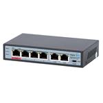 MaxLink PoE switch PSBT-6-4P-250, 6x LAN/4x PoE 250m, 802.3af/at/bt