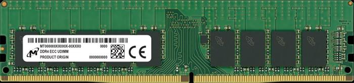Micron 16GB DDR4 3200MHz CL22 ECC 1Rx8 UDIMM