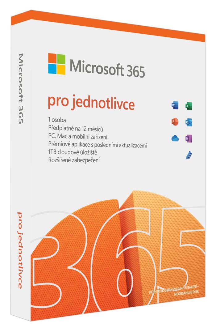 Microsoft 365 pro jednotlivce Eng - předplatné na 1 rok