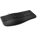 Microsoft Ergonomic Keyboard, klávesnice, USB, DE, černá