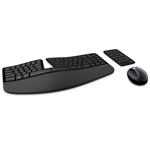 Microsoft Sculpt Ergonomic Desktop Wireless, bezdrátový set, CZ, černý