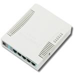 MikroTik RB951G-2HnD, 600Mhz CPU, 128MB RAM, 5xGbit LAN, 2.4Ghz 802b/g/n, case, PSU