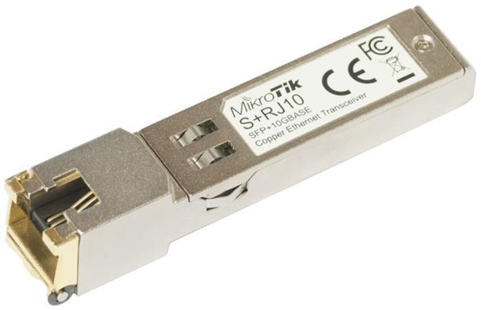 MikroTik RJ45 SFP+ 10/100/1000M/2.5G/5G/10G Metalický modul