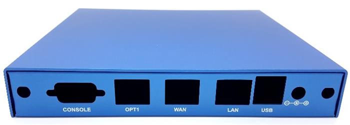 Montážní krabice CASE1D2BLUU, 3x LAN, 2x SMA, USB, modrá