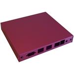 Montážní krabice CASE1D2REDU, 3x LAN, 2x SMA, USB, červená