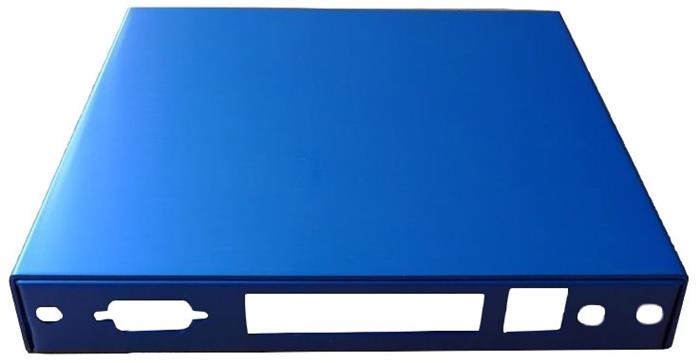 Montážní krabice CASE1D4Blue, 4x LAN, 2x SMA, USB, modrá