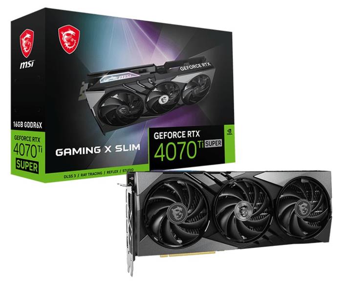 MSI GeForce RTX 4070 Ti SUPER 16G GAMING X SLIM