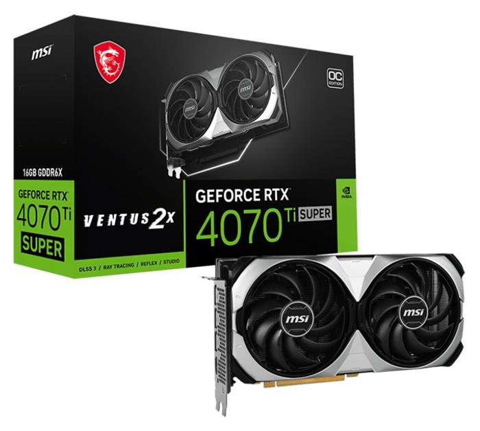 MSI GeForce RTX 4070 Ti SUPER 16G VENTUS 2X OC