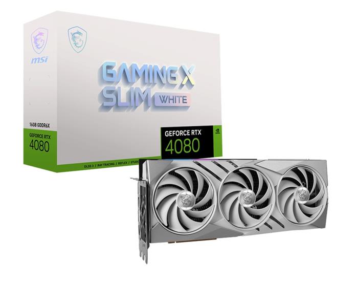 MSI GeForce RTX 4080 GAMING X SLIM WHITE 16G