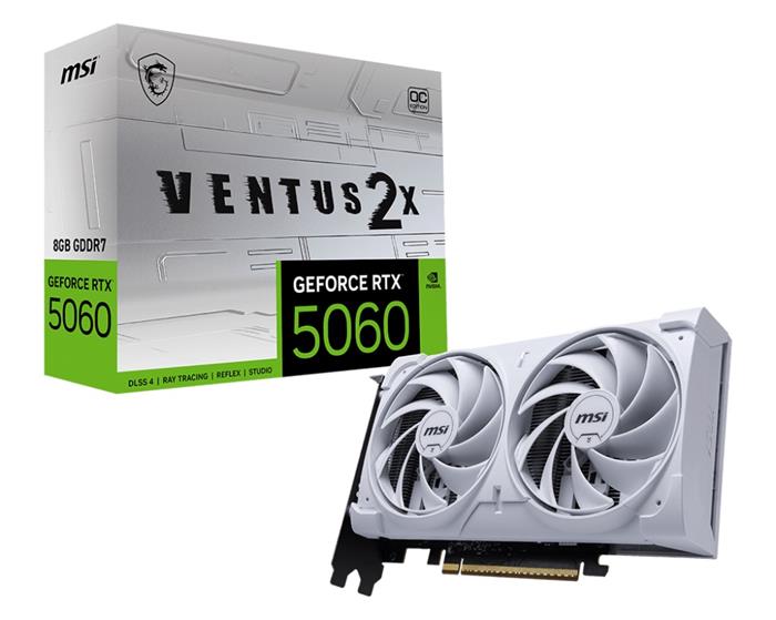 MSI GeForce RTX 5060 8G VENTUS 2X OC White