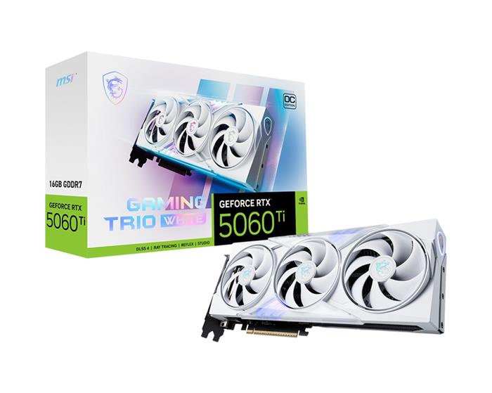 MSI GeForce RTX 5060 Ti 16G GAMING TRIO OC WHITE