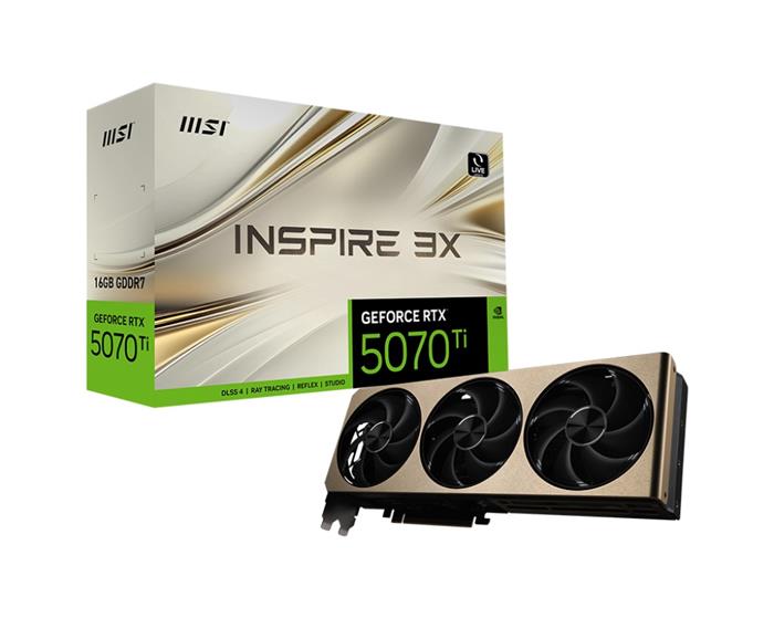 MSI GeForce RTX 5070 Ti 16G INSPIRE 3X PLUS