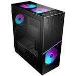 MSI MPG SEKIRA 500X, mid tower skříň, temperované sklo, 3x 200mm aRGB fan, 4x USB3.0, černá