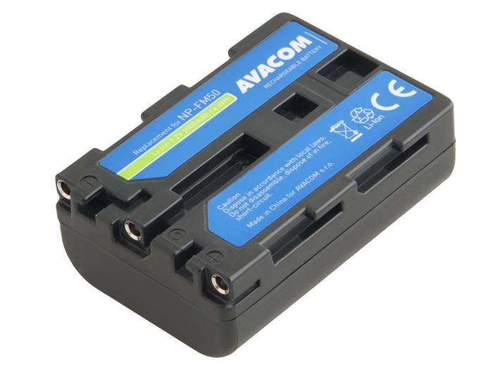 Náhradní baterie AVACOM Sony NP-FM50, FM51 Li-Ion 7.2V 2000mAh 14.4Wh