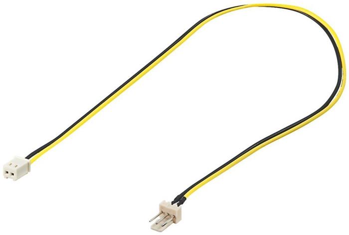 Napájecí kabel pro ventilátory 3pin M -2pin F, 30cm