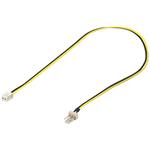 Napájecí kabel pro ventilátory 3pin M -2pin F, 30cm